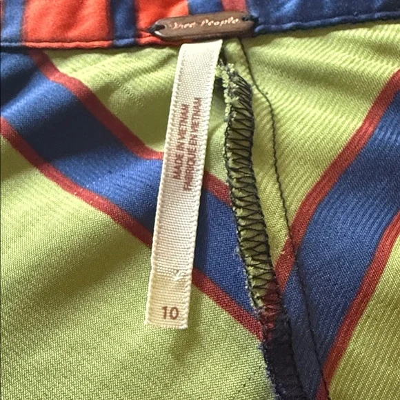 Free People Multicolor Striped Rio Maxi Skirt size 10' - Picture 3 of 5
